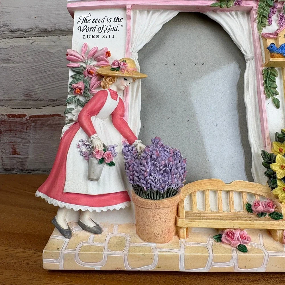 Sierra Gift‎ Company Garden Cottage Bible Verse Floral Picture Frame